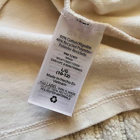 ❄️ Wonder Nation Girls Sequin Snowflake Long Sleeve Top – Size LG (10–12) - Picture 6 of 13